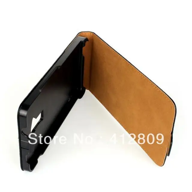 Hot Sales Black Genuine Leather Flip Cover Case for hTC One Max T6 8088 Phone Free Shipping | Мобильные телефоны и