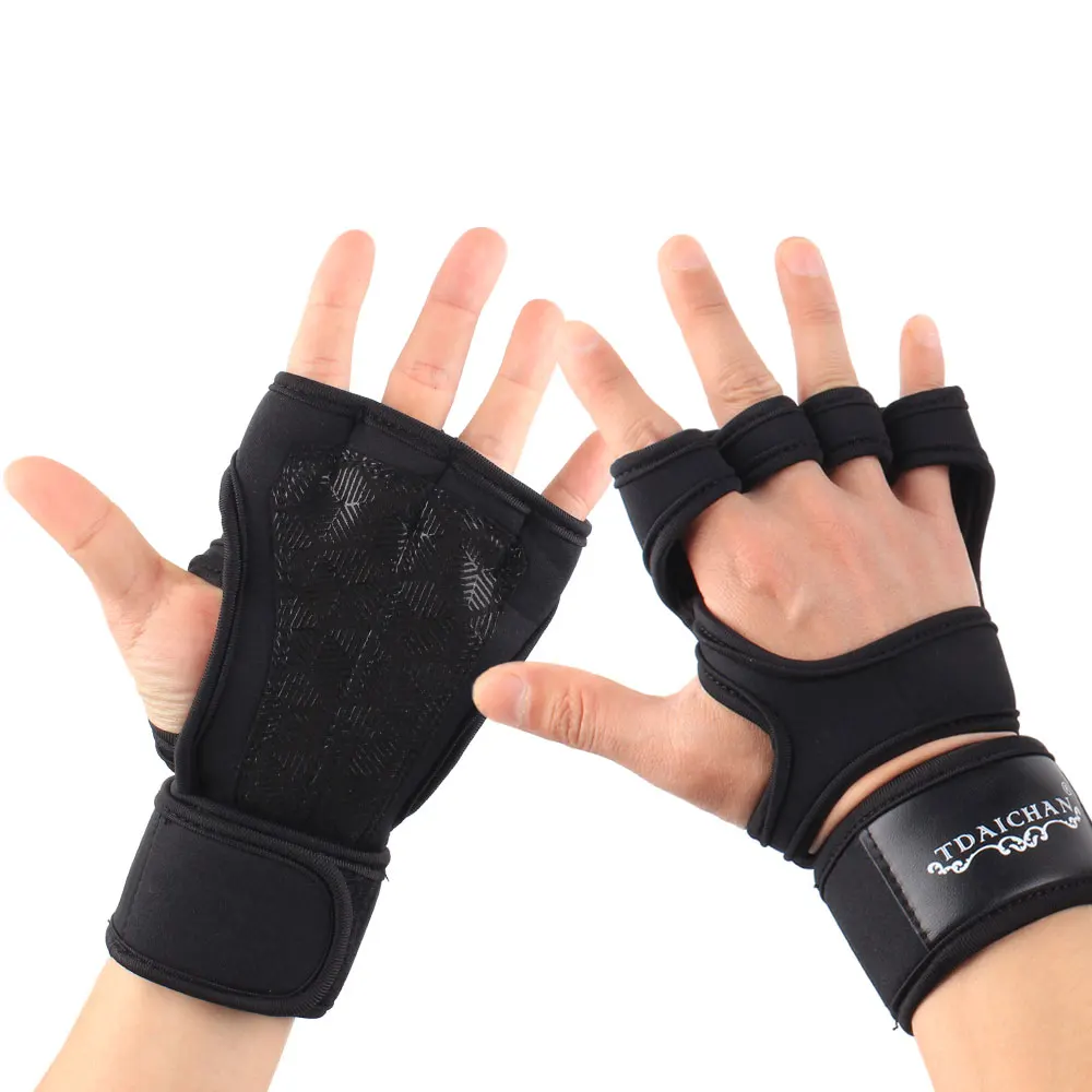 

Weight Lifting Gloves Training Gym Grips Fitness Glove Women Men Crossfit Bodybuilding Gymnastics Wristbands Hand Palm Protector