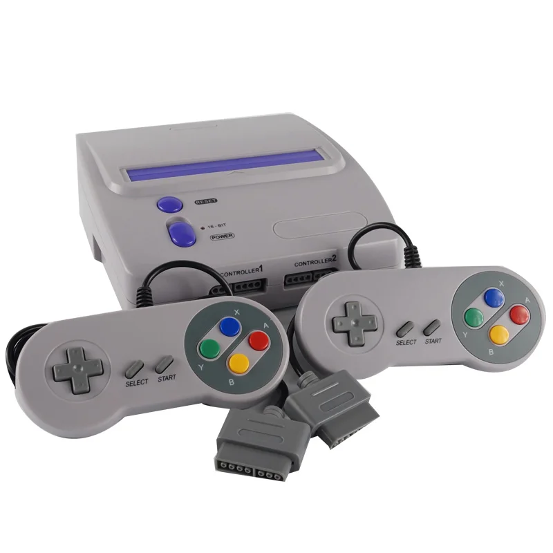

TV Video Game Console for Snes 16 Bit Games with Two Wired Gamepads S-Video & NTSC RCA Output