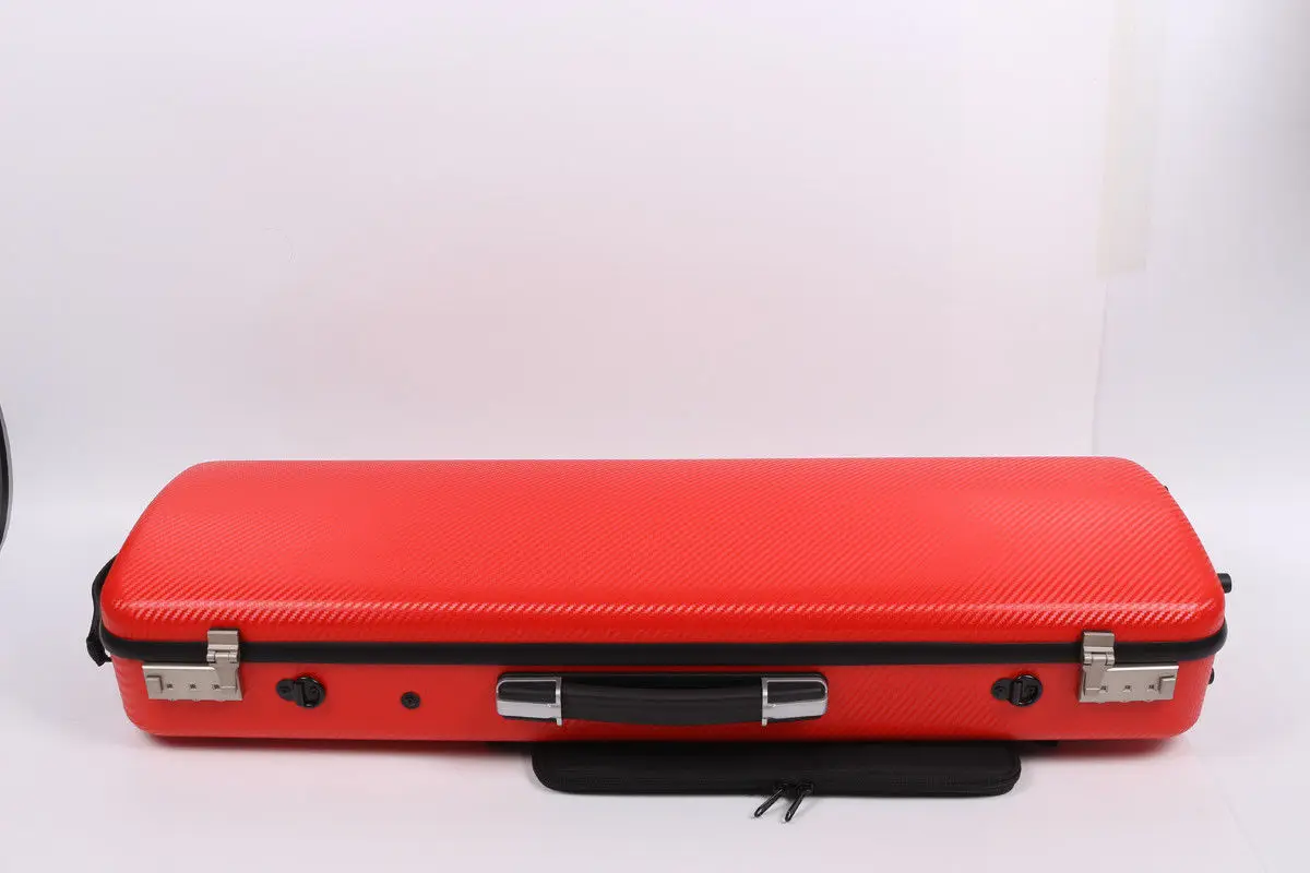 

Violin case 4/4 composite Carbon Fiber Strong Light Hard Case code lock red