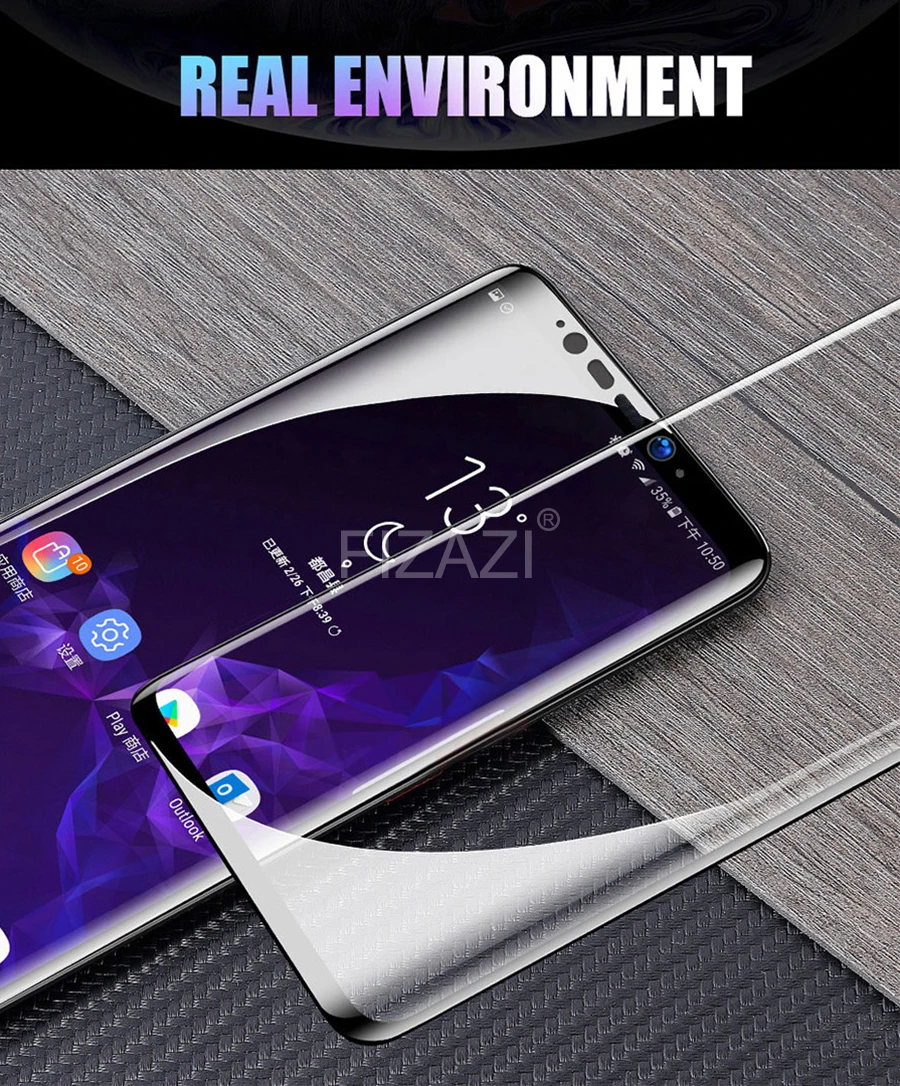 20D полное изогнутое полное покрытие из закаленного стекла для samsung Galaxy S8 S9 Plus Note 8 9 Защита экрана для samsung A8 A6 S7 Edge