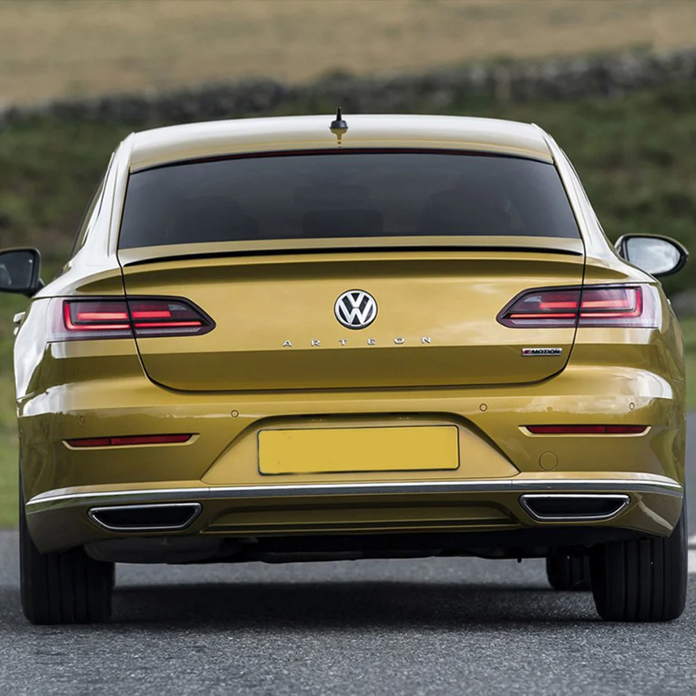 Спойлер для Volkswagen Arteon CC, высококачественный АБС-пластик, неокрашенный, для заднего крыла автомобиля, Праймер, цветной спойлер, белый, черный