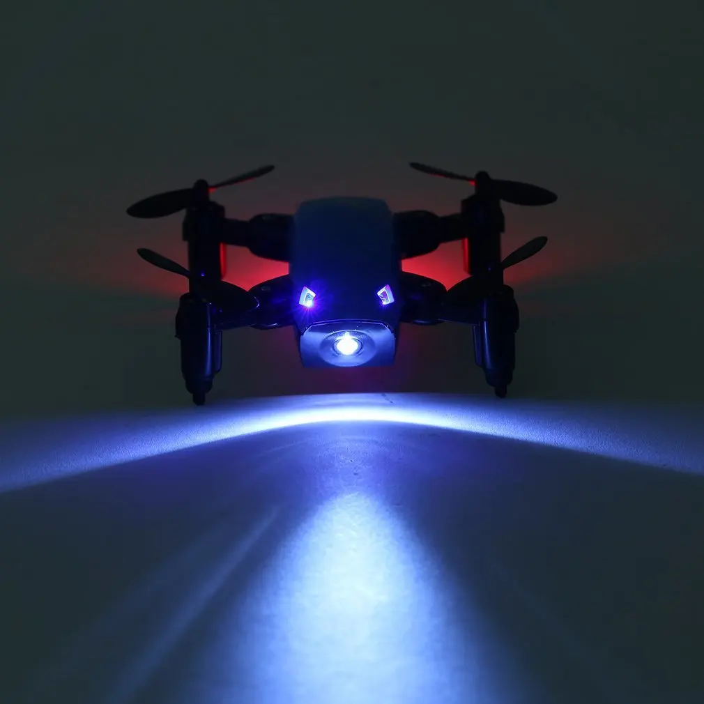 2,4G мини-Дрон S9 без камеры RC вертолет складной Дрон удержание высоты RC Квадрокоптер Безголовый H/L переключатель скорости Дрон с светильник