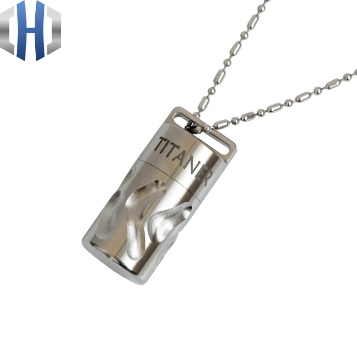 Титановый водонепроницаемый мини контейнер таблетки для экстренных ситуаций