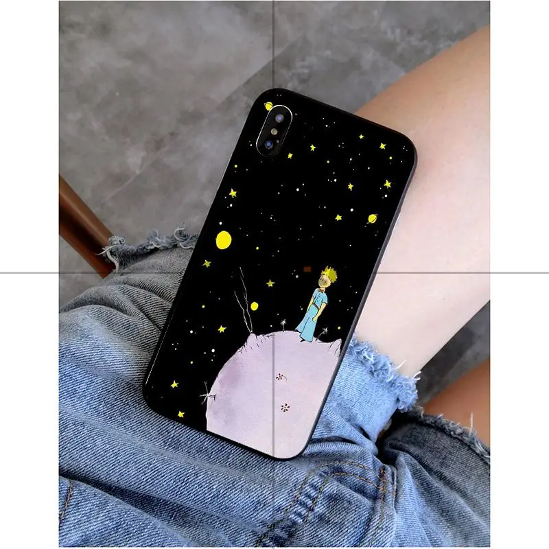 Babaite Маленький принц и лиса умный черный мягкий чехол для телефона для Apple iPhone 8 7 6 6S Plus X XS MAX 5 5S SE XR чехол