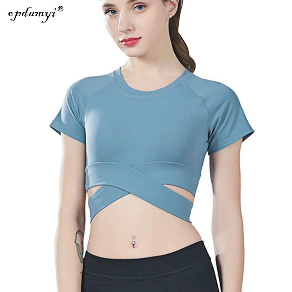 Workout Shirts for Women Yoga Tops Activewear Running Fitness V-Neck T-Shirts Shirt Cool Dri Tunic Blouse Performance Tee | Спорт и