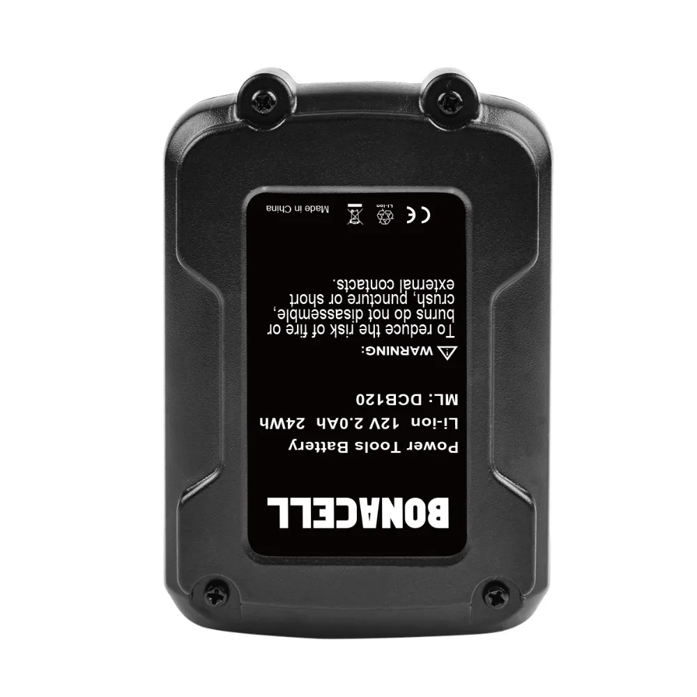 1X2000 mAh 12V Li Ion DCB120 аккумуляторная батарея для Dewalt DCB100 DCT410S1 DCT414S1 DCL510 DCF610 DCF610S2