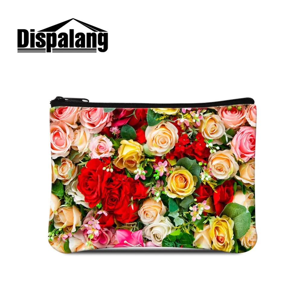 Luxury Women's Polka Dot Striped Floral Printed Polyester Square Coin Pouch Lady Style 16*11.5CM Design Horse Unicorn Patterns |