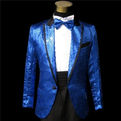 paillette Children master Sequins Dresses Stage Costumes terno Suit MC boy Clothing Singer Suits &amp Blazer show jacket outerwear |
