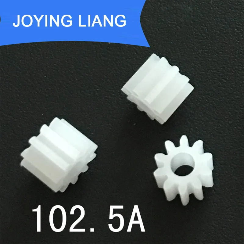 

Шестерня пластиковая 102.5A 0,5 м с 10 зубьями для двигателя 2,5 мм