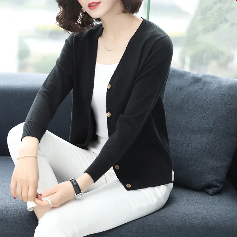 KMETRAM Spring Women's Sweater Wool Knitted Cardigan Women Clothes 2020 Ladies Tops Korean Cardigans Chompas Para Mujer MY2688 |