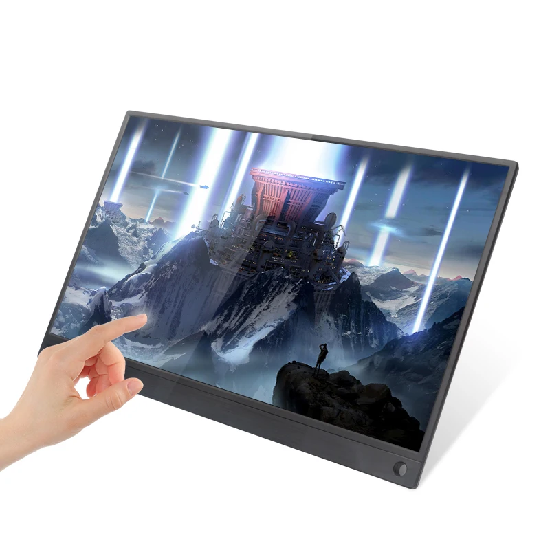 Портативный монитор USB Type C Full HD 1080 IPS 15 6 дюймовый ЖК Встроенный двойной динамик