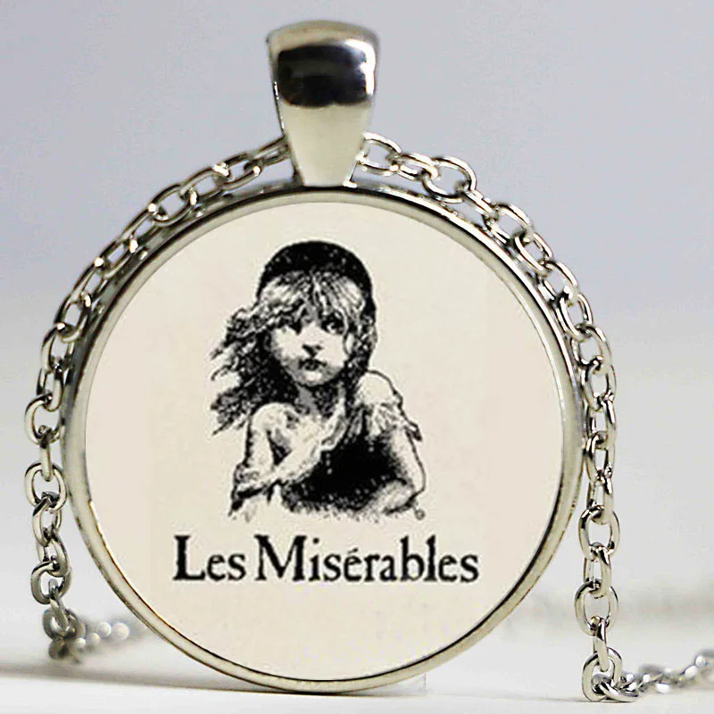 Оптовая продажа Les ожерелье &quotОтверженные&quot я видел сон с цитатой стеклянный