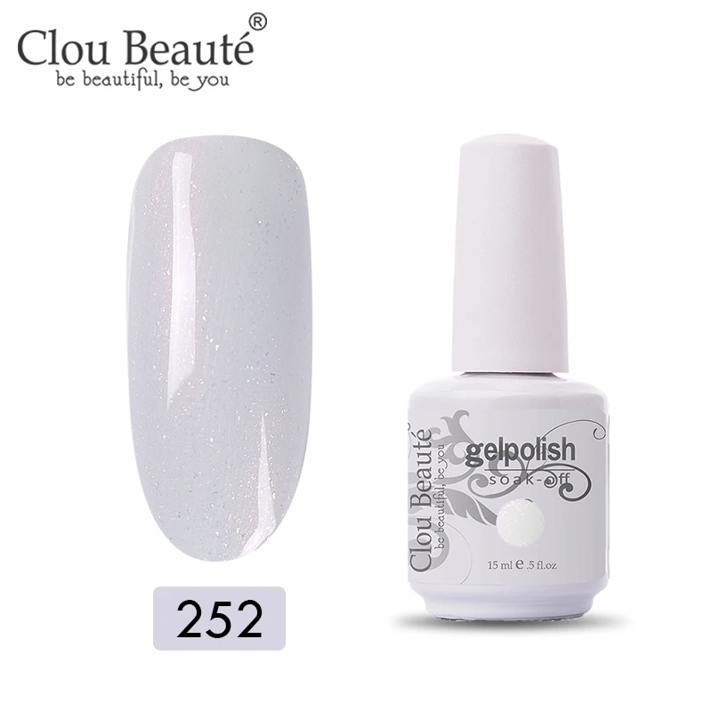 11252 Clou Beaute УФ гель лак для ногтей гель для ногтей Маникюр УФ светодиодный цветной гель Лак Блеск Гель лак для ногтей набор маникюрный гель лак - Цвет: 11252
