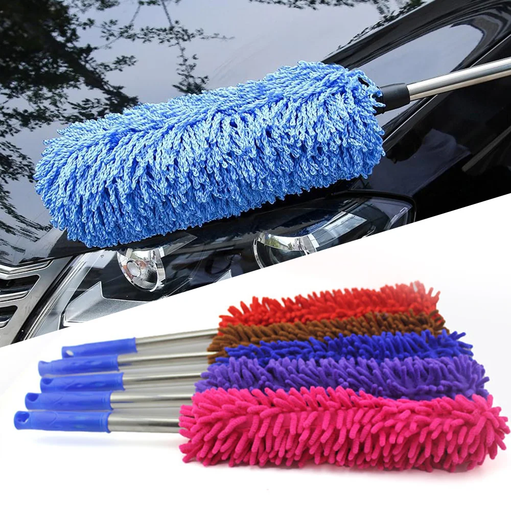 Авто Щетка для удаления пыли инструмент большой микрофибры Duster синий|Губки