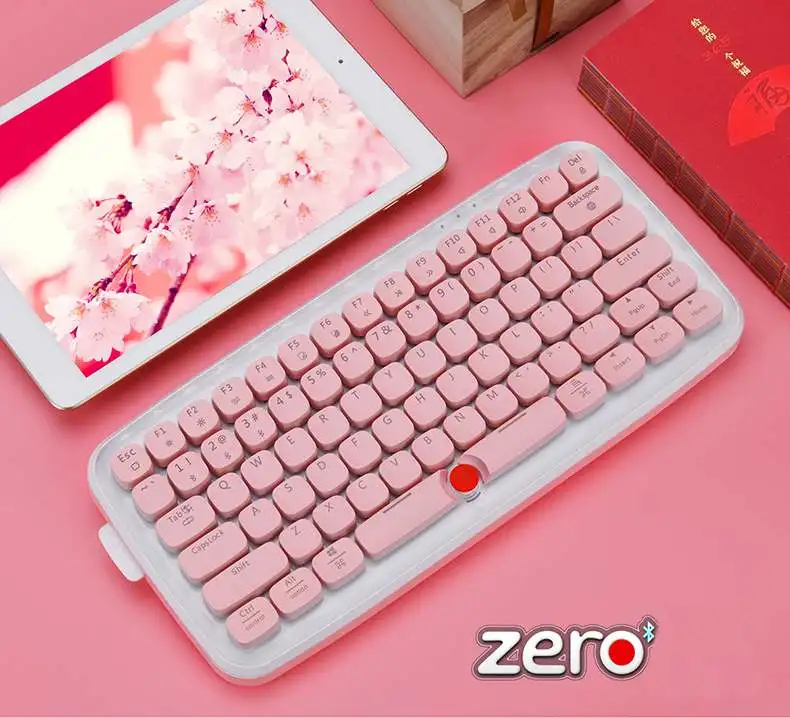 AJazz Zero Bluetooth синий переключатель RGB Механическая игровая клавиатура для ноутбука планшета настольного ПК игровая клавиатура