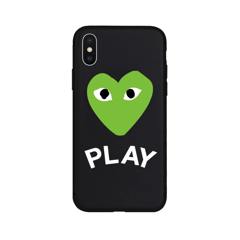Play Heart Мягкий чехол для iPhone 5 5S SE 6 6s Plus 7 8 мультяшный Кот Чехол телефона с узором 10 X