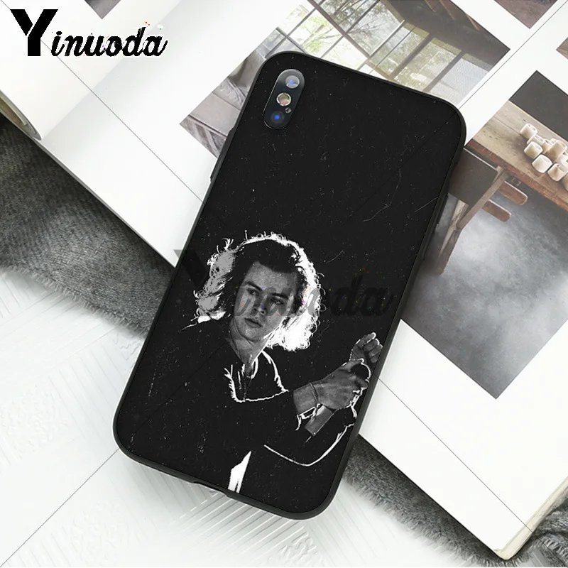11pro MAX One Direction Harry Styles TPU Мягкий силиконовый чехол для телефона iPhone X XS 6 6s 7 7plus 8 8Plus 5 5S