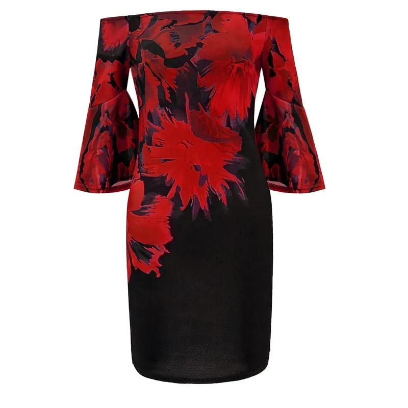 Женское шифоновое платье с открытыми плечами и цветочным принтом в стиле бохо