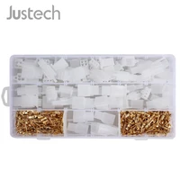 Justech 380pcs Auto Electrical 2.8mm 2 3 4 6 Pin Wire Connector Terminal For Car Motor Boat Caravan 40 Set Terminal Connector