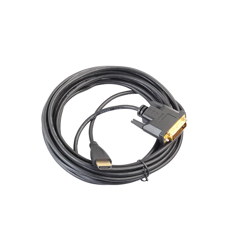 1 м 8 3 5 Высокоскоростной HDMI к DVI24 + кабель Поддержка 3D 1080P HDMI1.4 для HD ТВ компьютера |