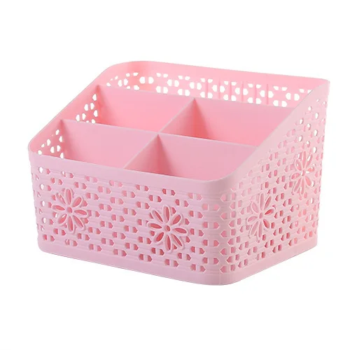 Multi-grid Desk Storage Box Plastic Sundries Shelf Skin Care Cosmetics Consolidation | Дом и сад