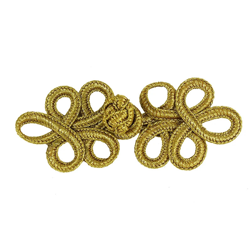 50 шт./комплект золотистые/металлические плетеные пуговицы принадлежности для