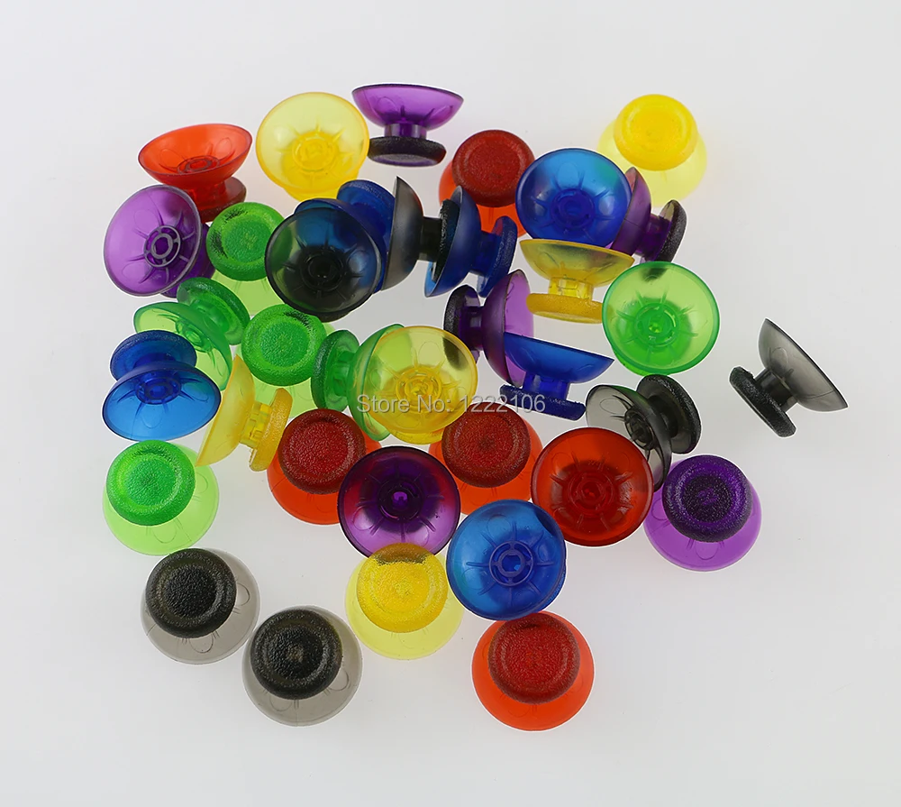 4 шт. Прозрачный гриб Thumbsticks сменный аналог Пластик 3D джойстик Кепки Крышка для PS4