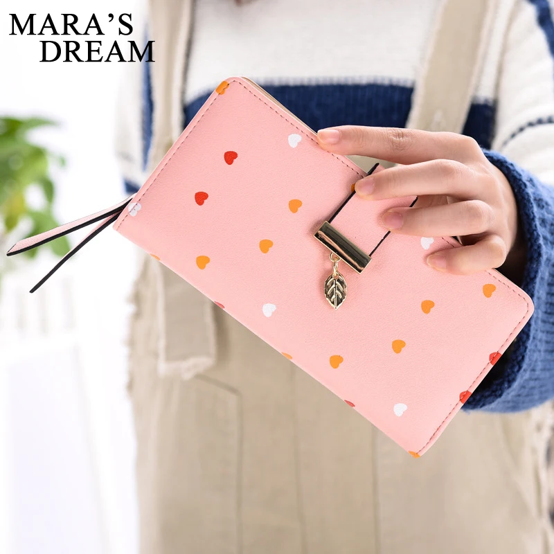 Женский кошелек Mara's Dream с отделением для монет и на молнии подвесная карточка