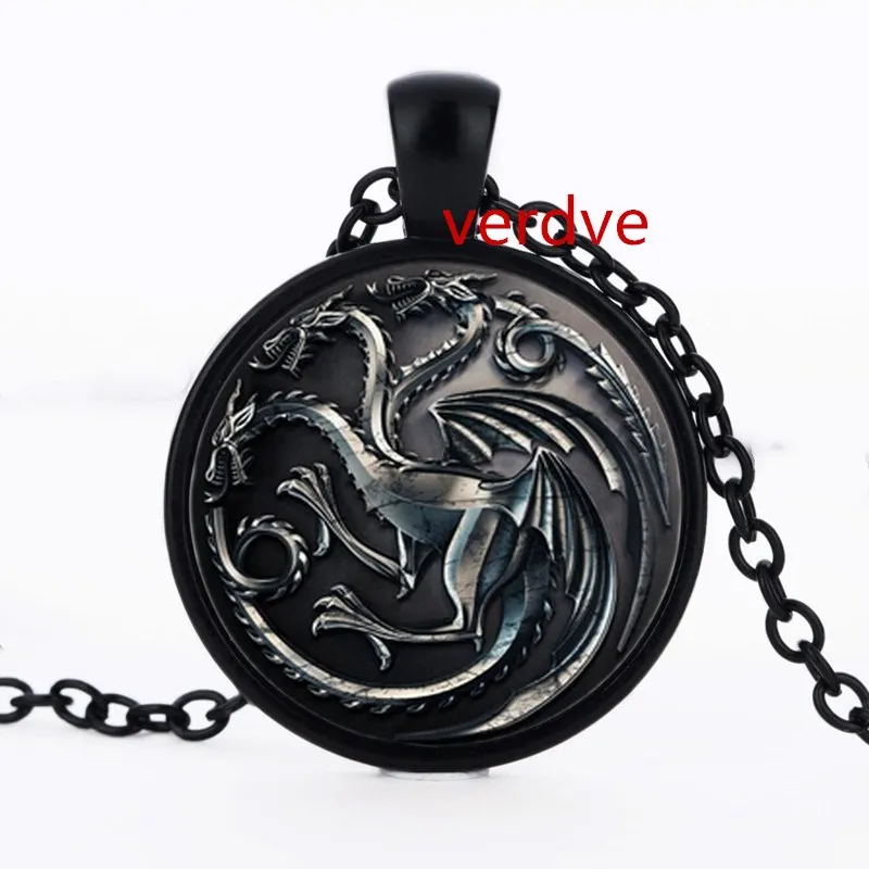 2017 модное ожерелье с подвеской в виде головы дракона для женщин и мужчин|glass pendant