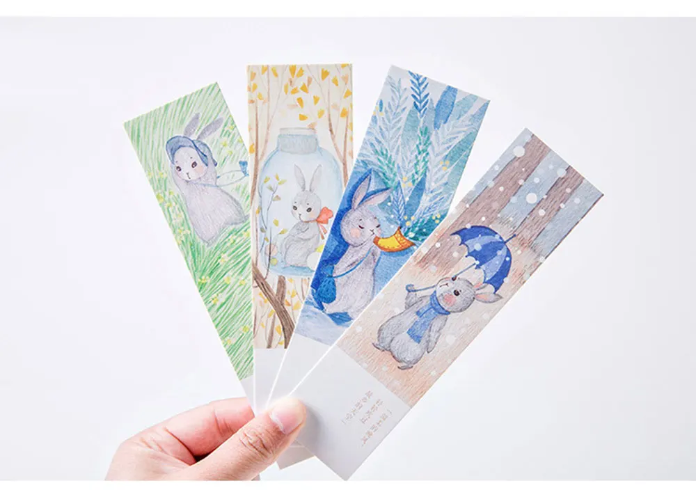 30 шт./кор. haydreaming мультфильм бумага Bookmarks kawaii Дети Канцтовары офисный школьный принадлежности papelaria подарки для детей