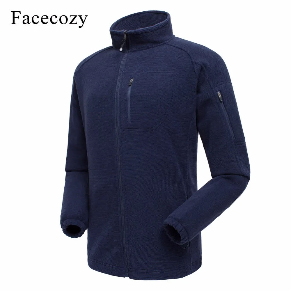 Facecozy мужские уличные походные теплые флисовые куртки 2019 осенне зимнее пальто для