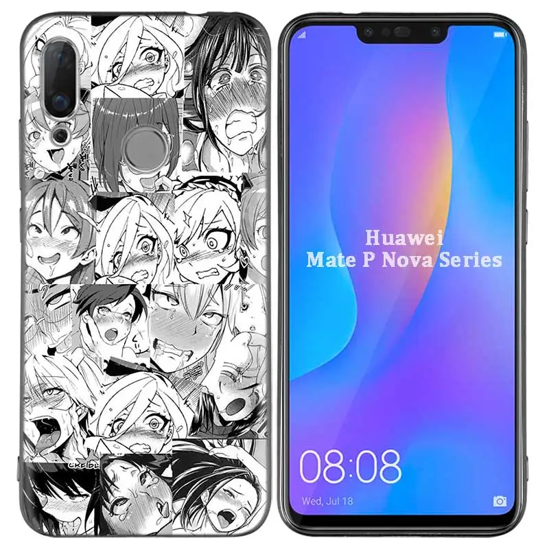 Силиконовый чехол для huawei P30 P20 P10 P9 mate 20 10 Lite Pro Nova 3i 4e 3E P Smart Plus аниме девушка мультфильм Япония