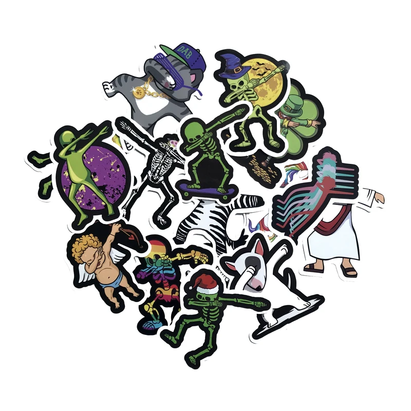 Наклейки dab в стиле хип хоп для чемоданов скейтбордов ноутбуков холодильников