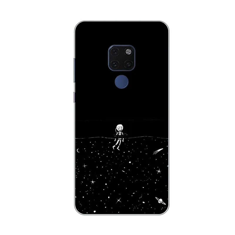Huawei mate 20x чехол силиконовые астронавты Живопись мягкий ТПУ задняя крышка для huawei