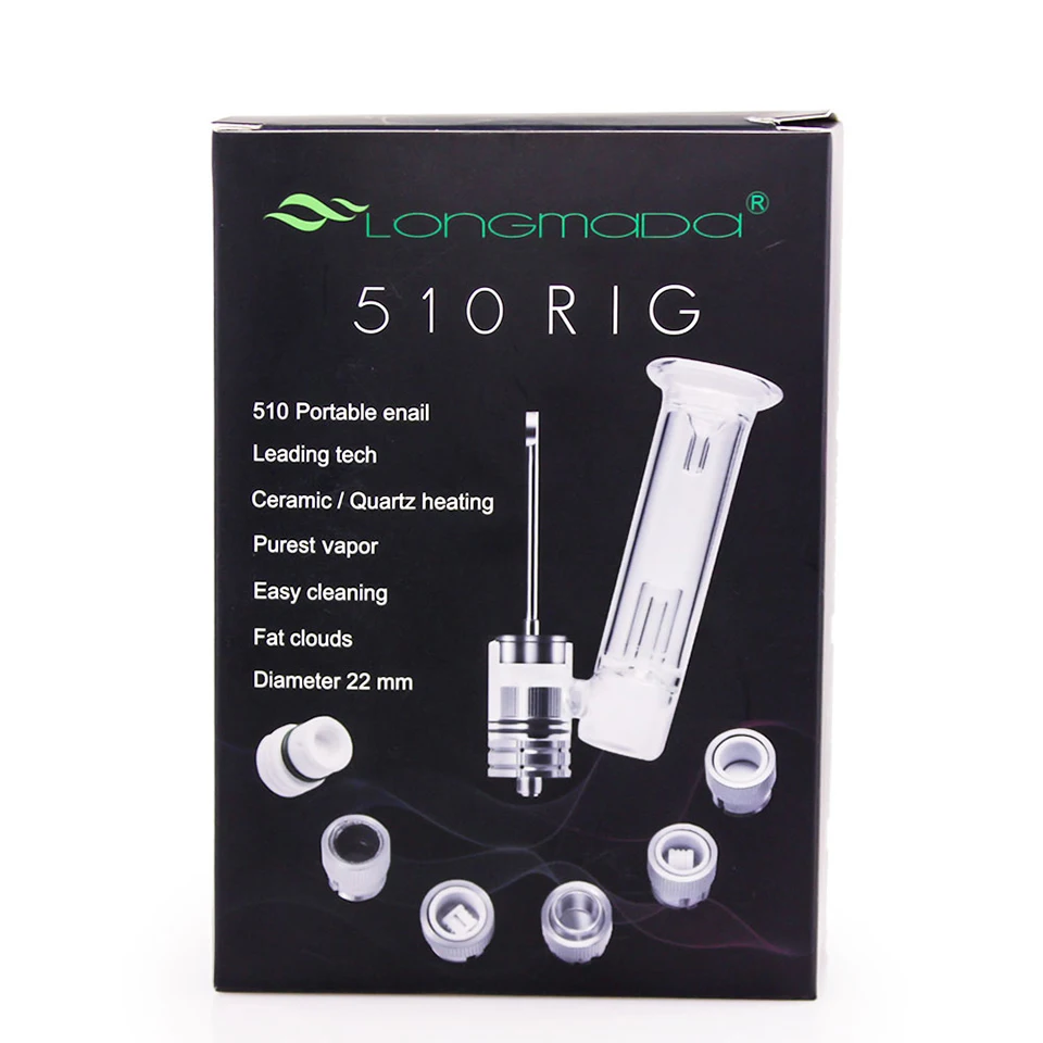 Оригинальный Longmada 510 Rig Кварцевые Керамические катушки стеклянный фильтр Dab