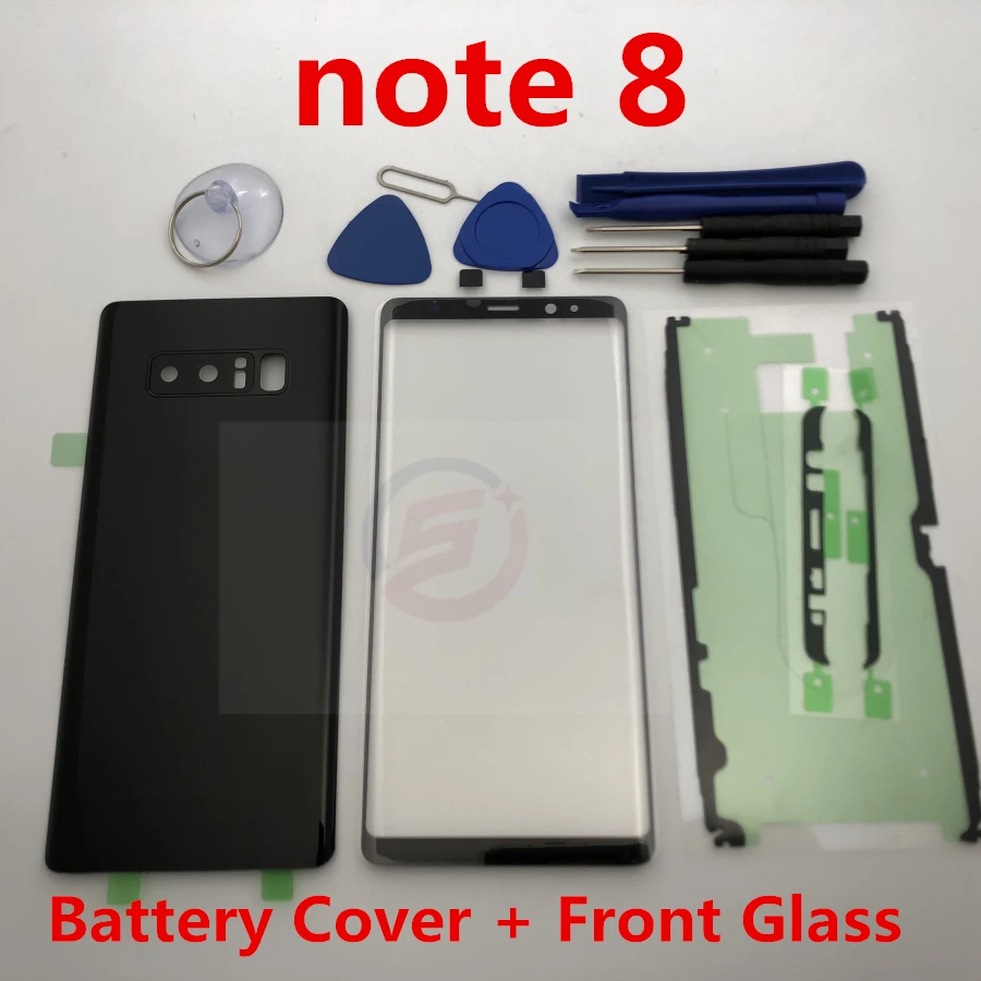 Передняя стеклянная линза для экрана samsung Galaxy Note 8 N950 N950F N950FD SM-N950F задняя крышка для батареи