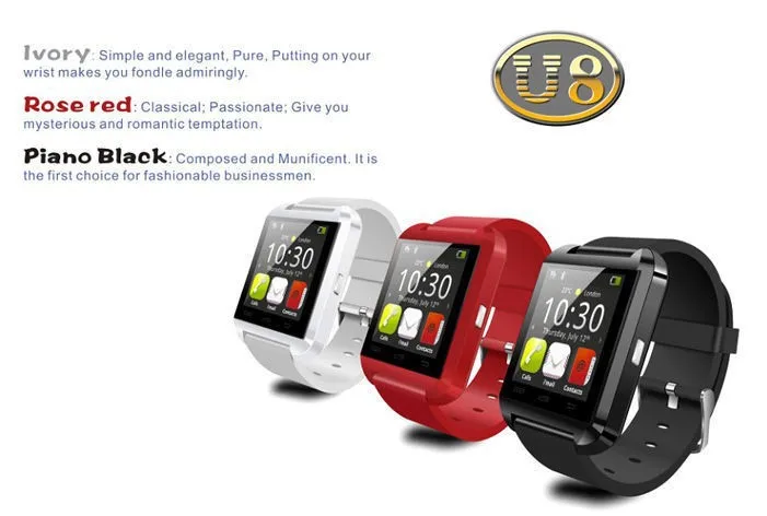 Смарт Bluetooth Watch U8 Смотреть Беспроводной Цифровой Спорта Шагомер