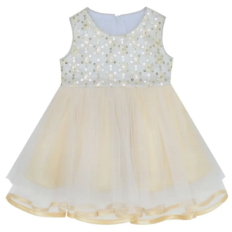 Sunny Fashion платья для девочек платье малыш Цветок Девушка Платье сверкающий Кружево