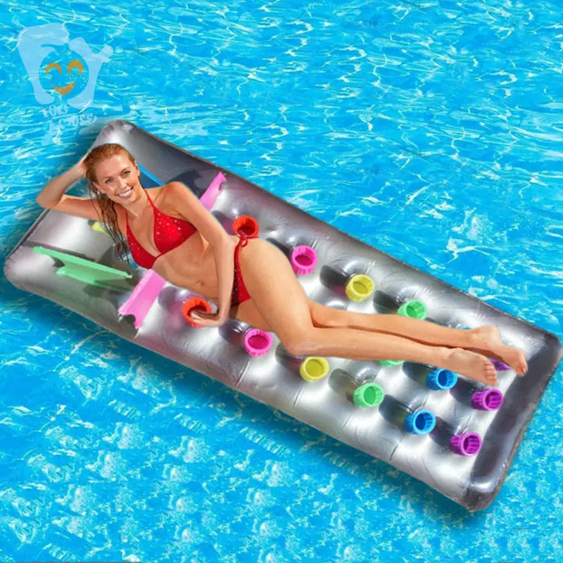 Надувные 18 отверстий с подушкой шезлонг надувные воды пляж игрушки для бассейна