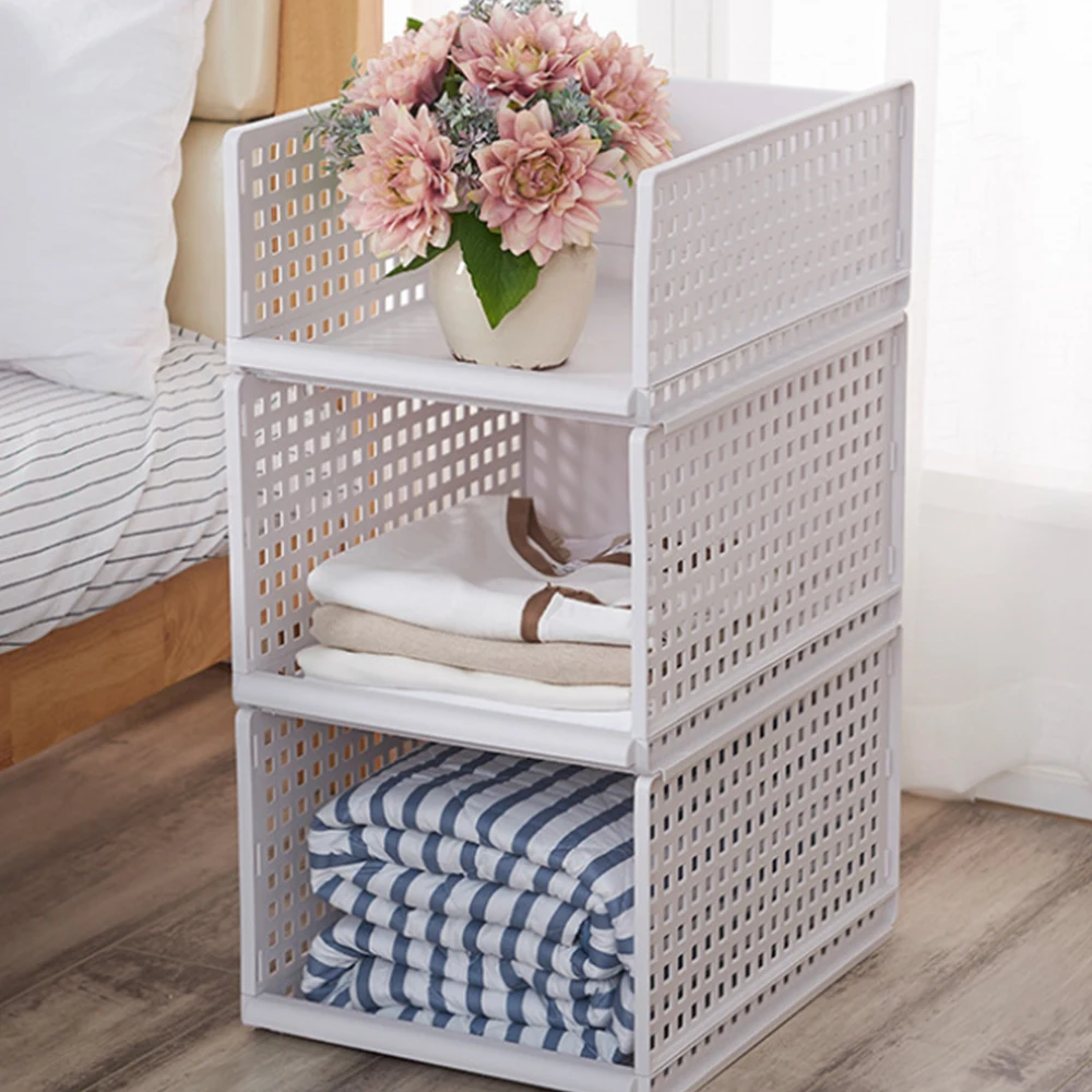 Съемный домашний ящик шкаф органайзер полка корзина для хранения одежды