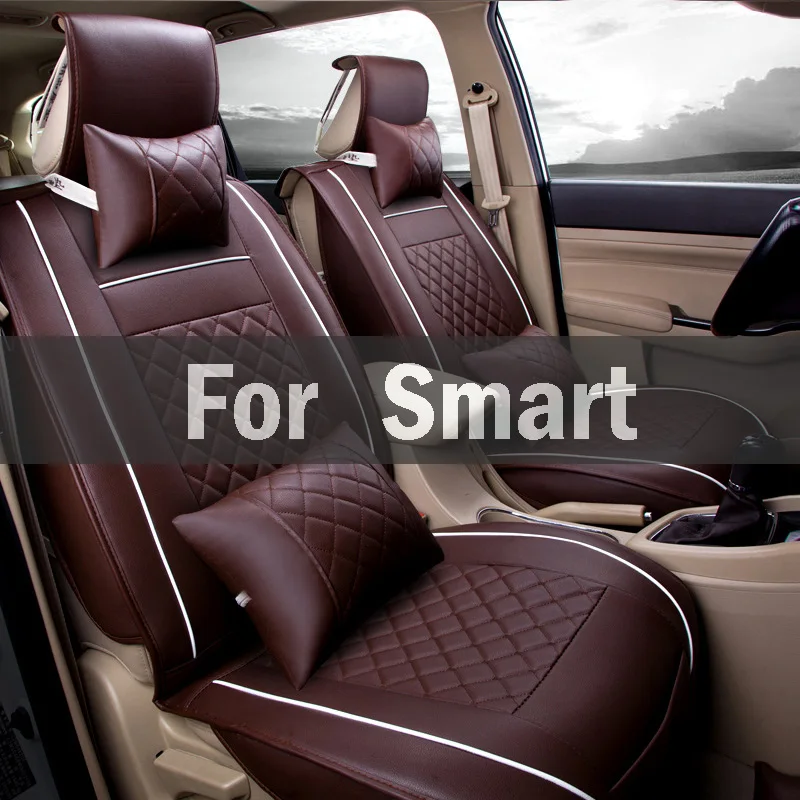 

New Arrival Cushion Interior Accessories Pu Leather Car Seat Cover Seat Covers Cushion Styling For Smart Forfour Fortwo Roadster