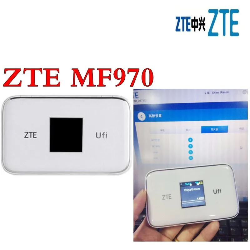 Разблокированный ZTE UFi MF970 LTE pocket 300mbps 4g dongle Мобильная точка доступа Cat6 Мобильный Wi