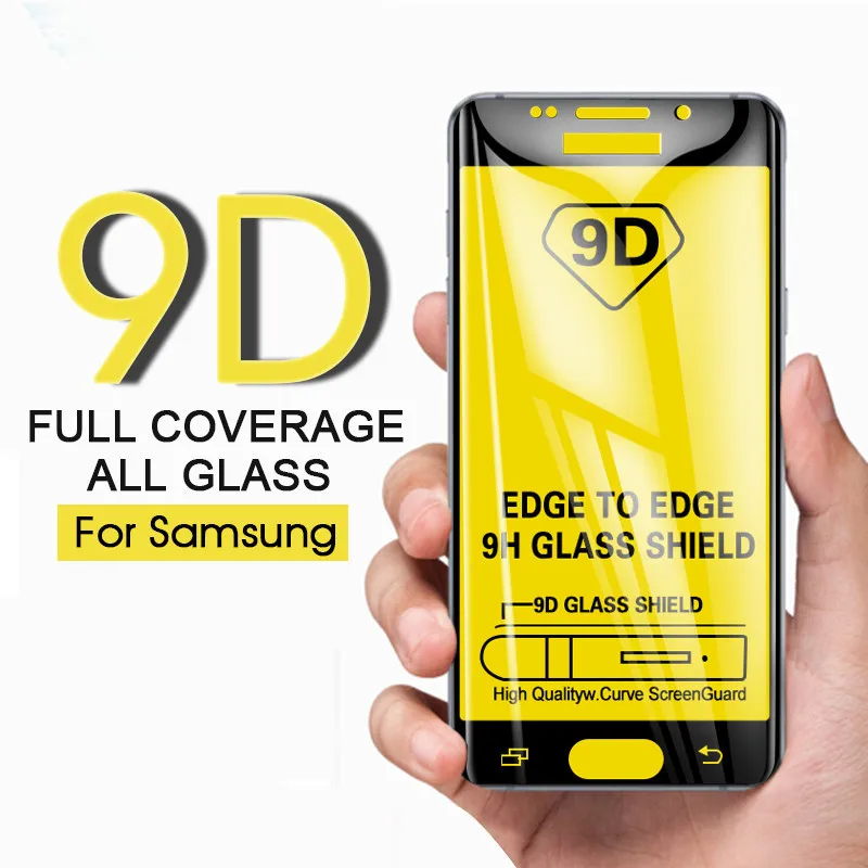 10 шт. 9D полное изогнутое закаленное стекло для samsung J3 J5 J7 Pro 2017 J330F J530F J730F J2 Prime