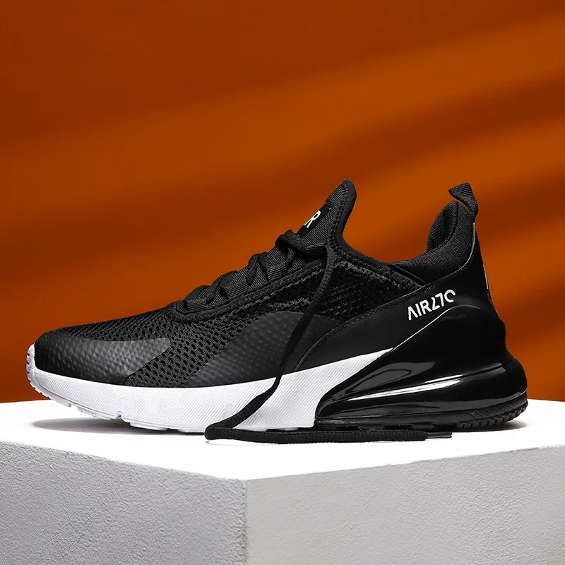 black white 50 Кроссовки мужские дышащие кроссовки zapatillas hombre 270 Пара кроссовки для фитнеса женские спортивные кроссовки уличная спортивная обувь для мужчин - Цвет: black white 50
