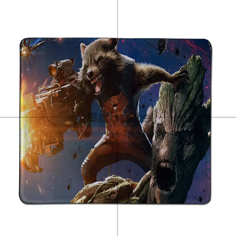 Babaite мой любимый groot ракета енот индивидуальный игровой коврик для мыши ноутбука