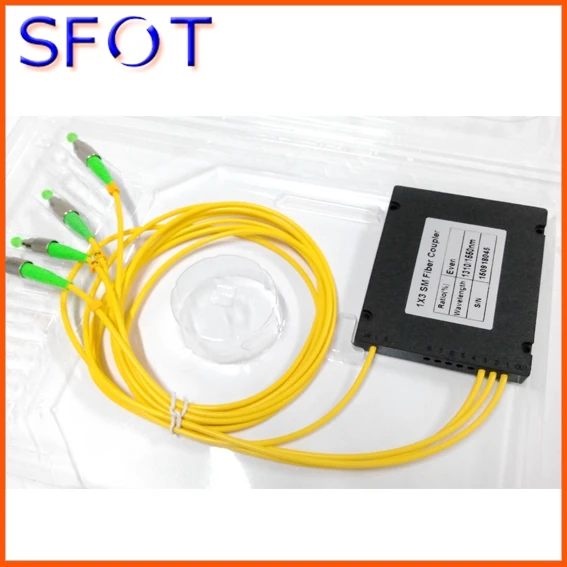 

Fiber Optic Splitter, FBT 1*3 Splitter, three window coupler, with FC/APC connectors