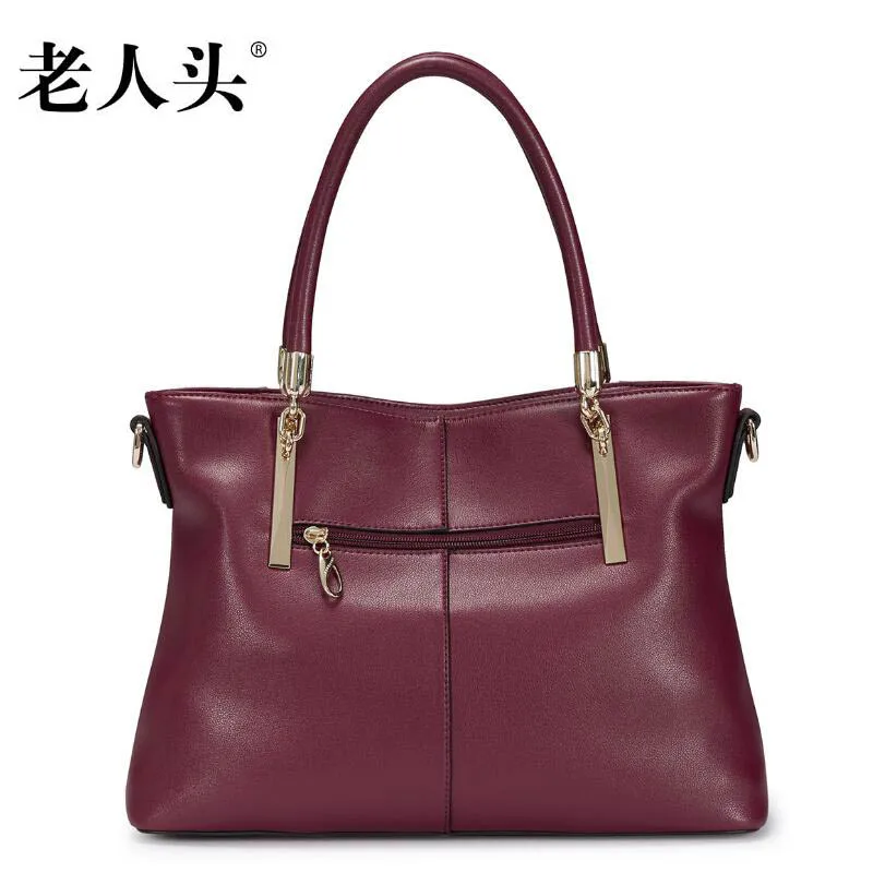 Женская сумка-мессенджер из кожи ПУ с ручками и плечевым ремнём | Багаж сумки