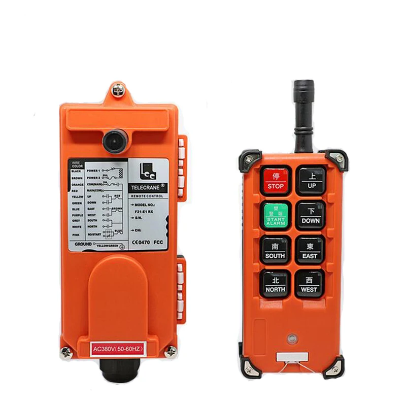 

1set transmitter+receiver Industrial remote controller switches Hoist Crane Control Lift Crane F21-E1B 380V 220V 36V 24V 12V