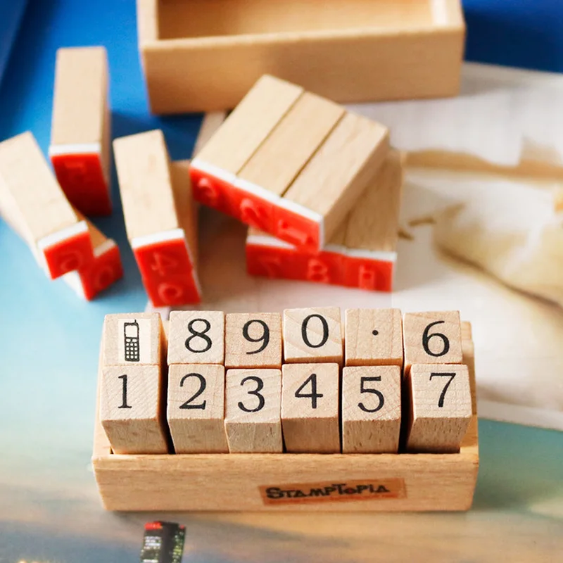 12 шт./кор. Деревянный Штамп для скрапбукинга дневник Свадебный винтажный